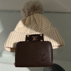Louis Vuitton Brown Wallet and hat